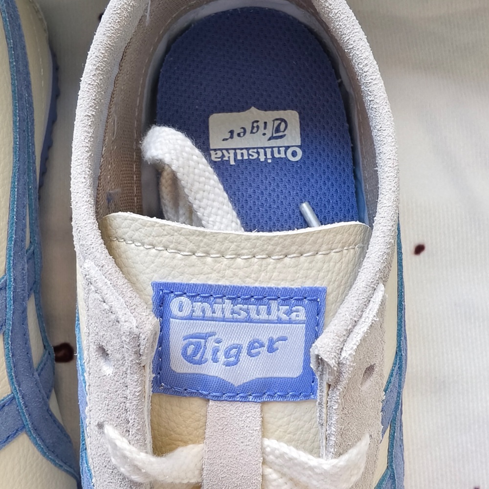 Onitsuka Tiger by Asics Men's Cream & Blue Low-Profile Sneaker - Picture 6 of 9